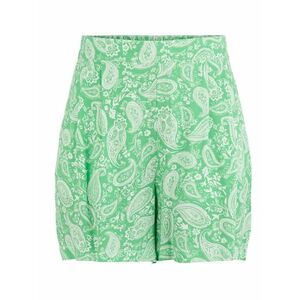 PIECES Pantaloni cutați 'Siva' verde deschis / alb imagine