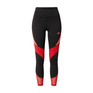 4F Pantaloni sport roși aprins / roșu pepene / negru imagine