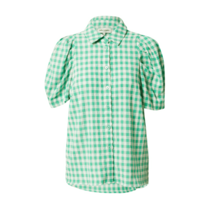 Lollys Laundry Bluză 'Aby' verde / alb imagine