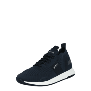 BOSS Black Sneaker low 'Titanium' albastru închis / alb imagine