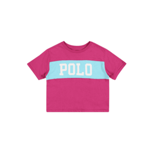 Polo Ralph Lauren Tricou albastru deschis / roz eozină / alb imagine