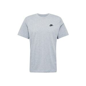 Nike Sportswear Tricou 'Club' gri / negru imagine