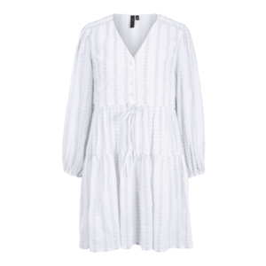 Y.A.S Petite Rochie tip bluză 'VILORA' gri deschis / alb imagine