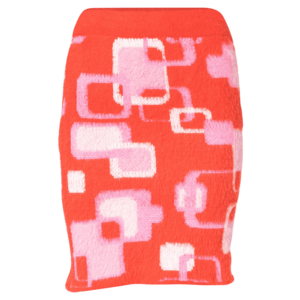 Vintage Supply Fustă roz deschis / roșu / alb imagine