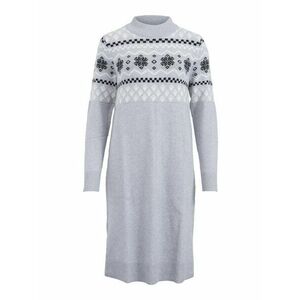 VILA Rochie tricotat 'Ril' gri amestecat / negru / alb imagine
