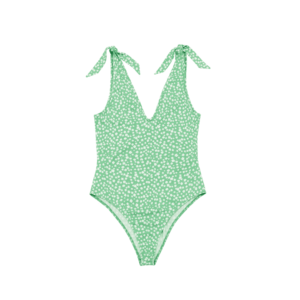 EDITED Tricou body 'Tonia' verde / alb imagine
