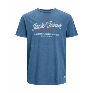JACK & JONES Tricou 'CARLYLE' albastru închis / roșu / alb imagine