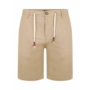 Threadbare Pantaloni 'Seacliffe' bej închis / bleumarin / roșu / alb imagine