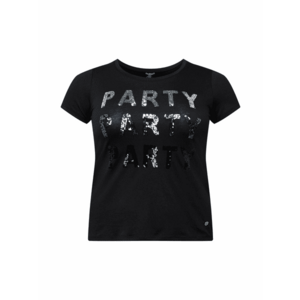 Key Largo Tricou 'PARTY' negru / argintiu imagine