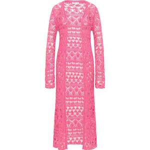 IZIA Palton tricotat roz imagine