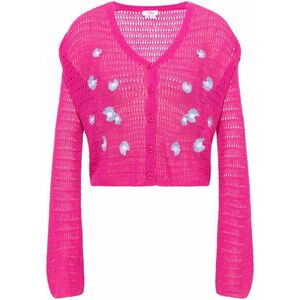 MYMO Geacă tricotată albastru deschis / roz / alb imagine
