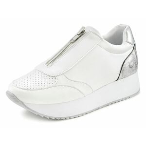 LASCANA Sneaker low argintiu / alb imagine