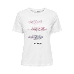 ONLY Tricou 'KITA' lila / roz / roz / negru / alb imagine