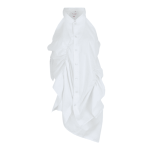 ABOUT YOU REBIRTH STUDIOS Bluză 'Shirred' alb imagine