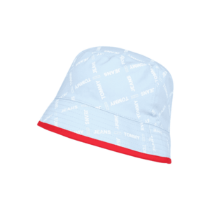 Tommy Jeans Pălărie albastru deschis / roșu ruginiu / alb imagine