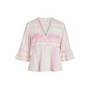 VILA Bluză roz eozină / roz deschis / alb natural imagine