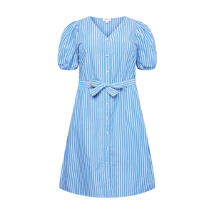 ONLY Curve Rochie tip bluză 'EILEEN' albastru deschis / alb imagine