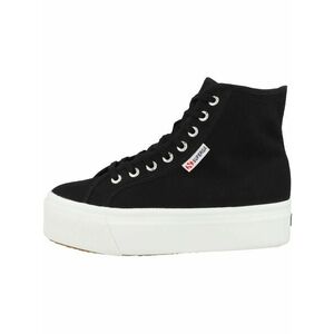 SUPERGA Sneaker înalt negru / alb imagine
