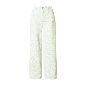 NA-KD Jeans 'Lisa & Lena' verde pastel / alb imagine