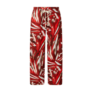 GERRY WEBER Pantaloni gri închis / roșu / alb imagine