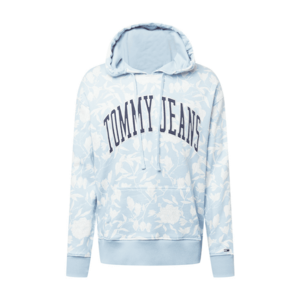 Tommy Jeans Bluză de molton bleumarin / albastru deschis / alb imagine