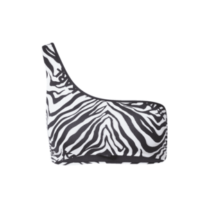 Karl Lagerfeld Sutien costum de baie 'Zebra' gri deschis / negru / alb imagine
