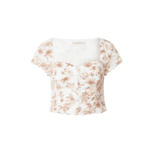 Abercrombie & Fitch Bluză bej / roz / alb imagine