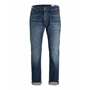 JACK & JONES Jeans 'Mike Wood' albastru denim / maro coniac imagine