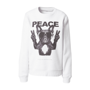 EINSTEIN & NEWTON Bluză de molton 'Frenchie Peace' gri metalic / gri bazalt / gri deschis / alb imagine