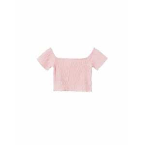 MANGO Bluză 'SALINESS' roz deschis / alb murdar imagine