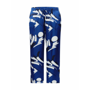 Lauren Ralph Lauren Plus Pantaloni crem / albastru / bleumarin imagine