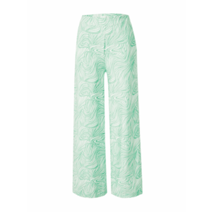 OBJECT Pantaloni verde / alb imagine