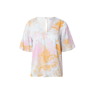 KAREN BY SIMONSEN Bluză 'Chlo' azur / portocaliu / roz / alb imagine