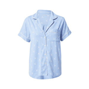 JOOP! Bodywear Bluză de noapte albastru fumuriu / alb imagine