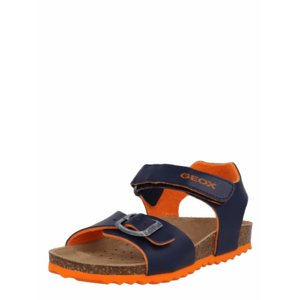 GEOX Pantofi deschiși 'GHITA' bleumarin / portocaliu imagine