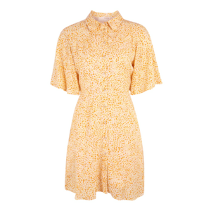 Selected Femme Petite Rochie tip bluză 'JALINA' galben miere / galben deschis / roz imagine