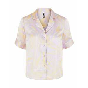 PIECES Bluză galben șofran / roz / alb imagine