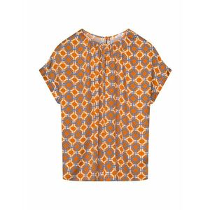 SEIDENSTICKER Bluză crem / azuriu / portocaliu imagine