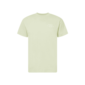 Abercrombie & Fitch Tricou verde pastel / alb imagine