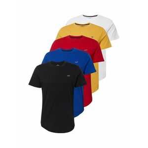 HOLLISTER Tricou albastru / galben / roșu / negru / alb imagine