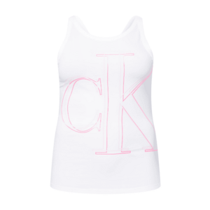 Calvin Klein Jeans Curve Top roz / alb imagine