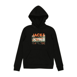 Jack & Jones Junior Bluză de molton 'TREK' verde deschis / portocaliu / negru / alb imagine