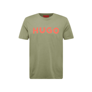 HUGO Tricou 'Dulivio' kaki / roșu imagine