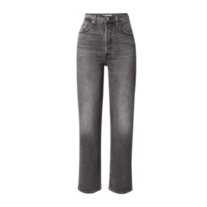 LEVI'S Jeans 'RIBCAGE STRAIGHT ANKLE BLACKS' negru denim imagine