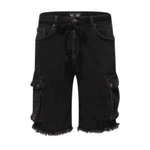 SikSilk Pantaloni eleganți negru denim imagine