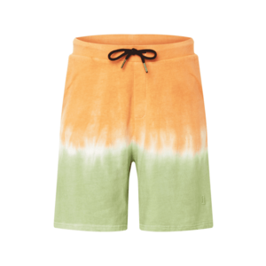 NU-IN Pantaloni verde deschis / portocaliu / alb imagine