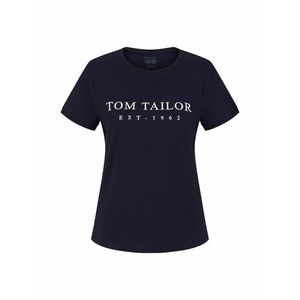TOM TAILOR Tricou bleumarin / alb imagine