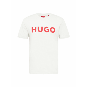 HUGO Tricou 'Dulivio' roșu deschis / alb natural imagine