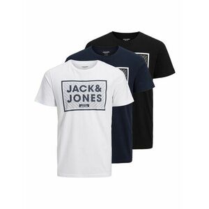 JACK & JONES Tricou 'HARRISON' bleumarin / negru / alb imagine