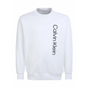 Calvin Klein Big & Tall Bluză de molton negru / alb imagine